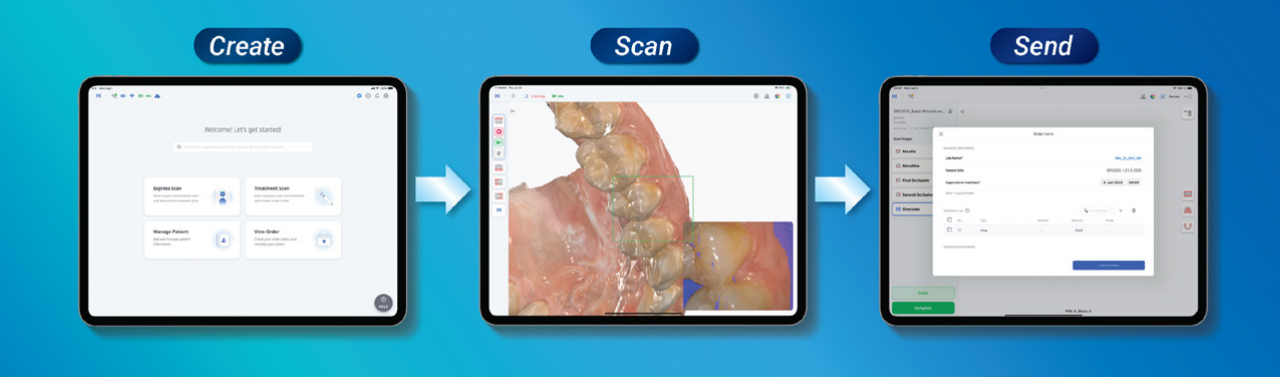 A standalone app for iPad. Scan and send instantly, anytime, anywhere.